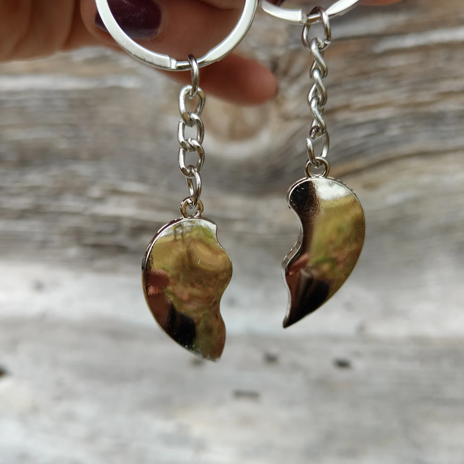 Dwa breloki Serce Przyjaźni