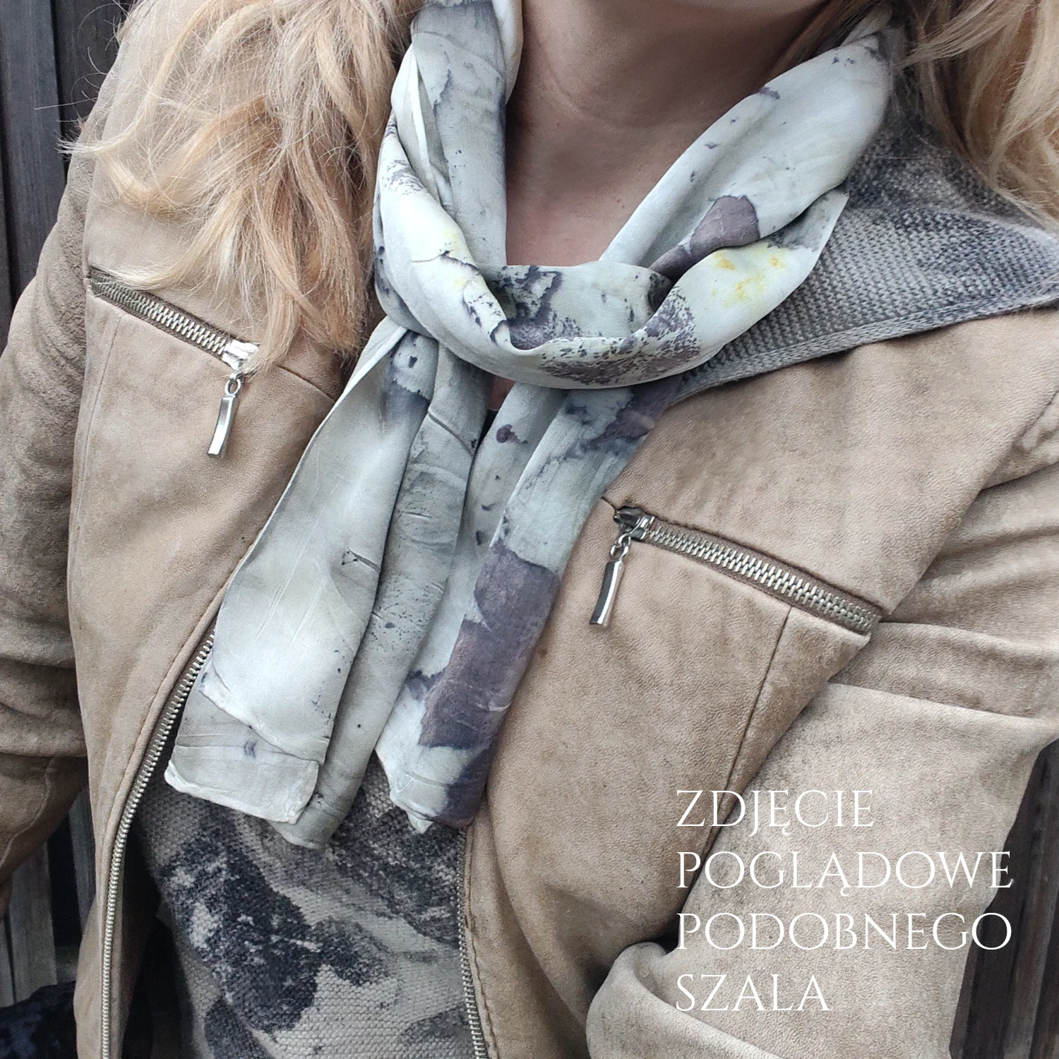 szal satynowy poglądowe zdjęcie