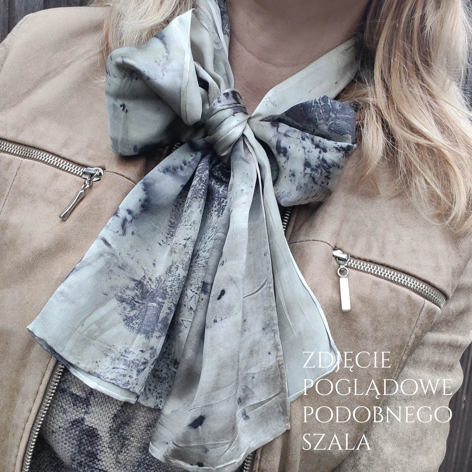 szal satynowy pogląd