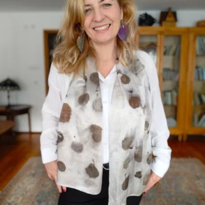 Szal jedwabny Szept Kamienia