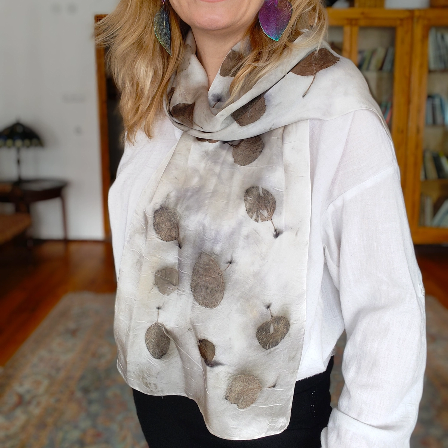 Szal jedwabny Szept Kamienia - obrazek 2