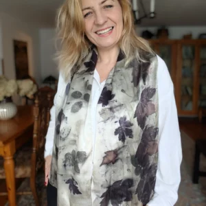 Szal jedwabny Wiatr w Koronach