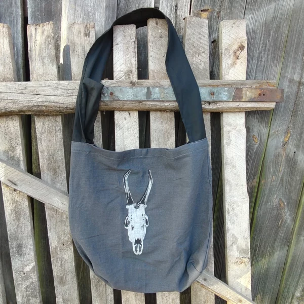 Torba prosto z lasu szara